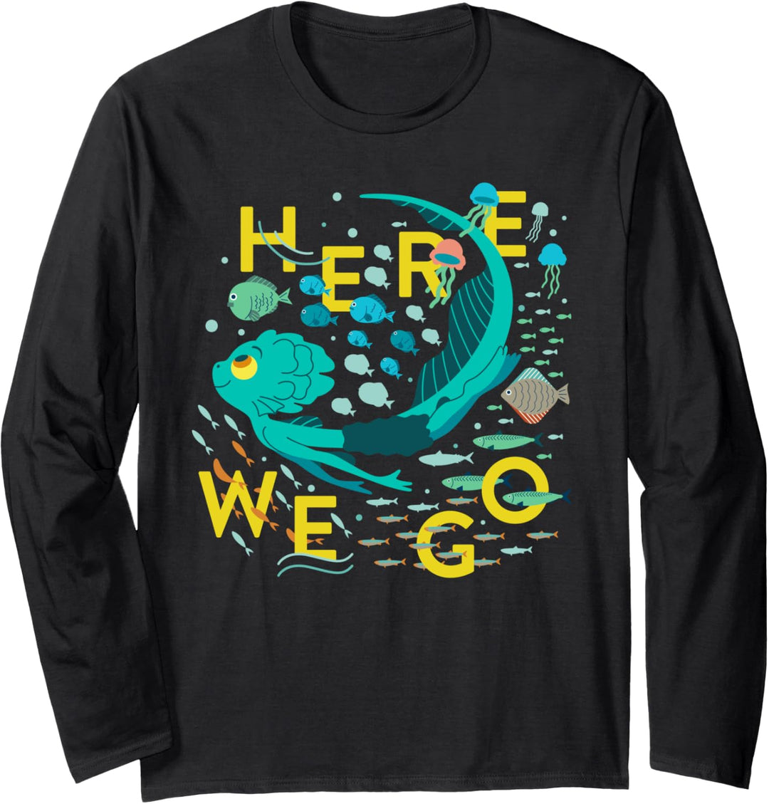 Disney and Pixar’s Luca Sea Monster Here We Go Langarmshirt