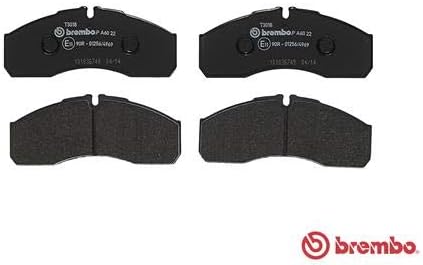 Brembo P A6 022 Bremsbelagsatz, Scheibenbremse - (4-teilig)