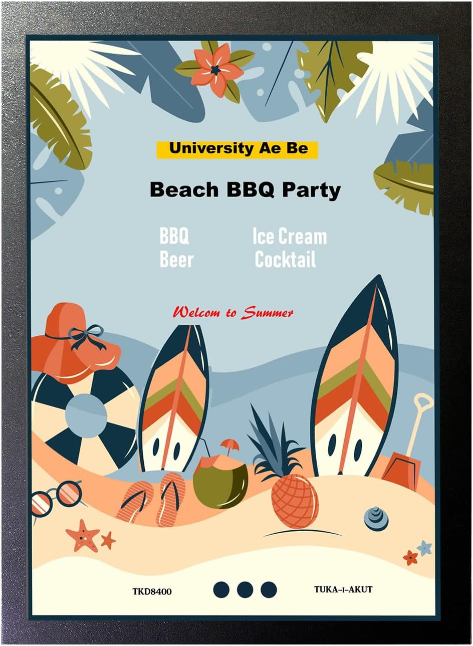 TUKA-i-AKUT 5st. A2 Info-Rahmen Selbstklebend mit Magnetverschluss, Einstecktasche Infotasche Blatth