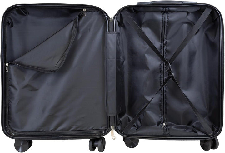 Trendyshop365 City-Koffer Hartschale Avalon 67 cm 61 Liter 4 Räder Zahlenschloss Blau Blau Citykoffe