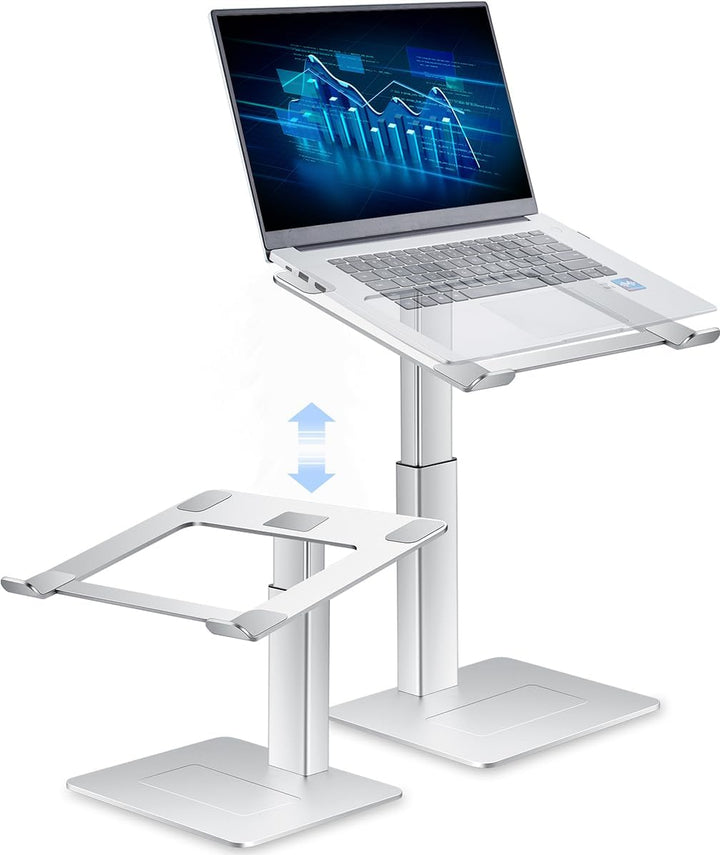 supamir Laptop Ständer Höhenverstellbar, Laptopständer für Schreibtisch, Stehen möglich, DJ Laptop S