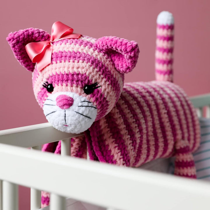 Gründl Funny uni Strick- & Häkelgarn (samtartiges Chenille-Garn aus 100% Polyester, 10 x 100 g / 120