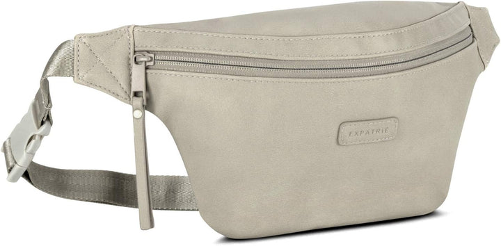 Expatrié Bauchtasche Damen Beige - Lucie - Mit Flexiblem Gurt & Schnellfach auf Rückseite - Veganes