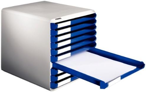 Leitz Post-Set mit 5 Schubladen, Schubladenset zur Aufbewahrung von Dokumenten und Büromaterialien,