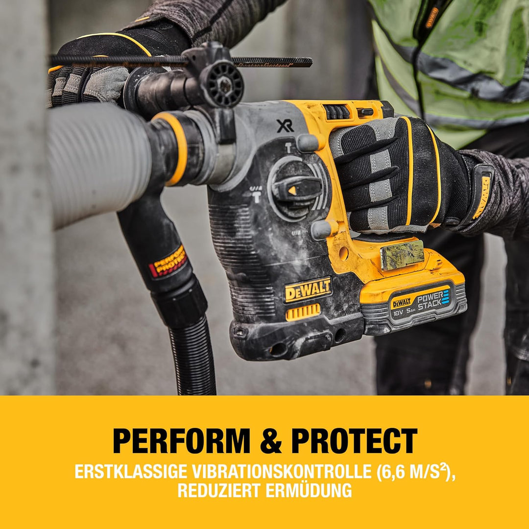 DEWALT SDS-plus XR Akku-Kombihammer / Schlagbohrmaschine DCH273NT (18V, bürstenlos, 24mm, ideal für