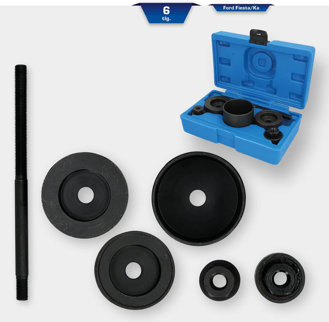 BRILLIANT TOOLS BT672400 Hinterachs-Längslenkerbuchsen-Werkzeug-S atz | für Ford Fiesta, Ka | 6-tlg.