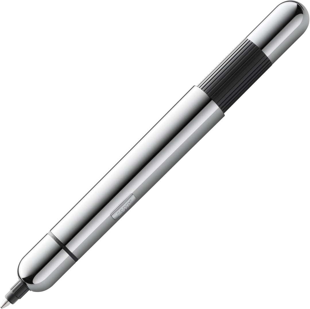LAMY pico kleiner Taschen-Kugelschreiber 289 aus Metall im Lack-Finish in der Farbe chrome mit Druck