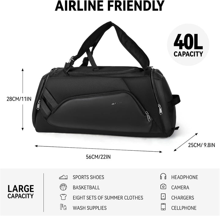 Sport Gym Bag Men,Sport Duffel Bag with Shoes Compartment and Wet Pocket Travel Duffel Bag Lightweig