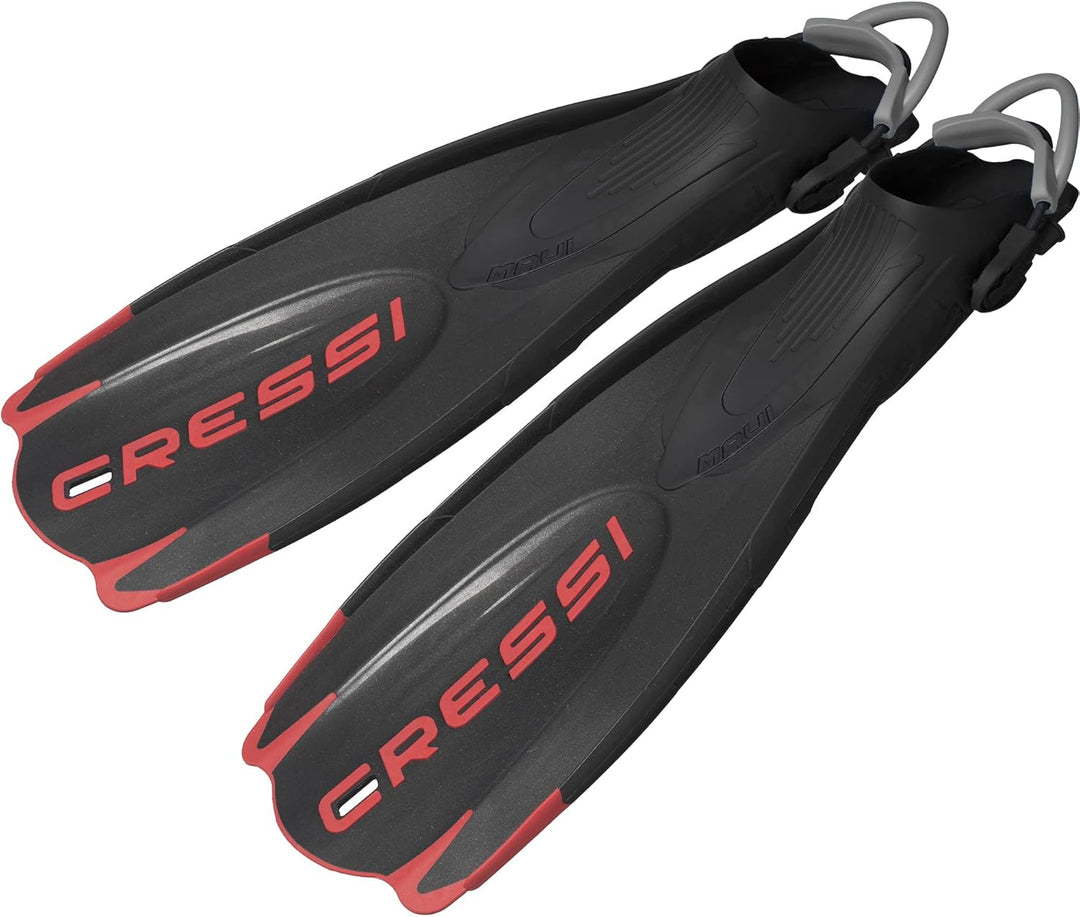 Cressi Unisex-Adult Maui Fins Flossen M/L Schwarz/Rot, M/L Schwarz/Rot