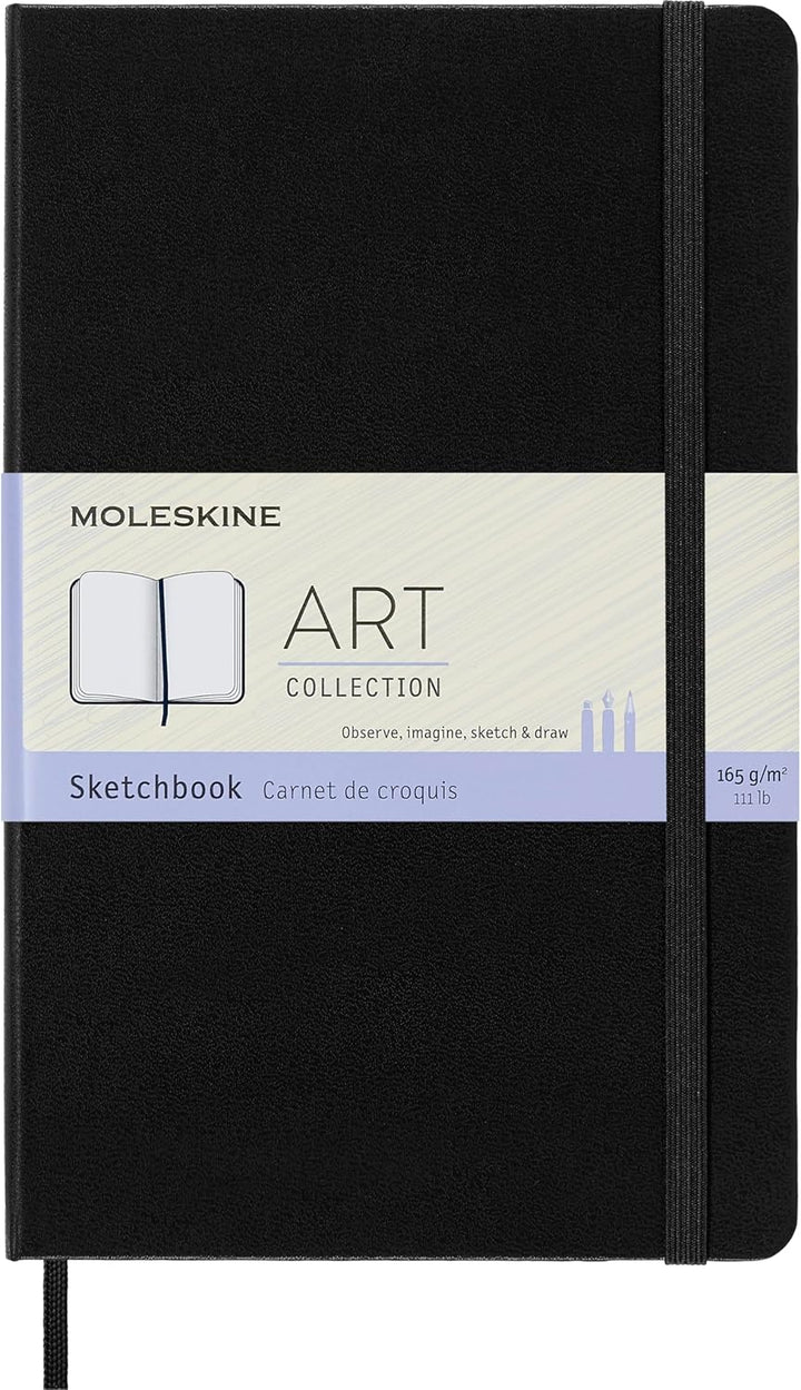 Moleskine S01151 Art Collection Skizzen-/ Zeichenbuch (mit Hardcover und elastischem Verschluss, Pap