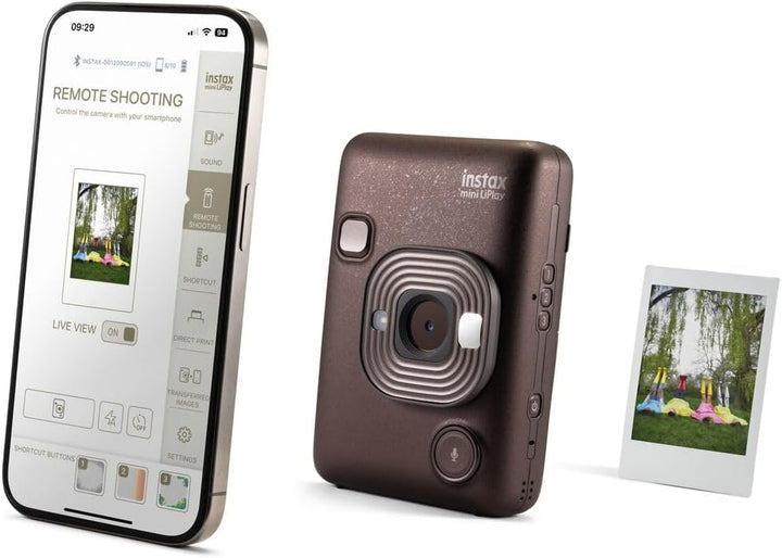 INSTAX Mini LiPlay 2 Digital Hybrid Camera Deep Bronze, Deep Bronze