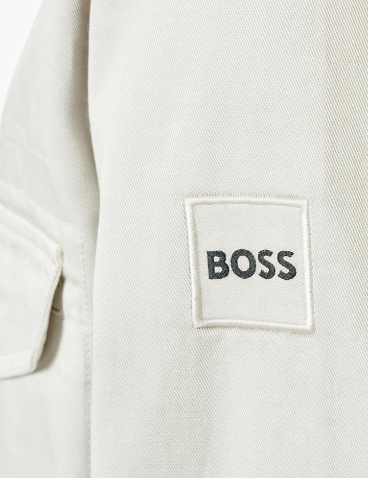 BOSS Herren Lovelock Oversized Overshirt aus Baumwoll-Twill M Light/Pastel Grey57, M Light/Pastel Gr