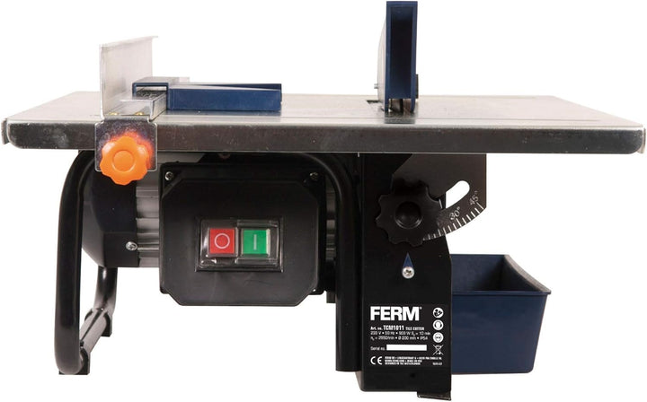 FERM Fliesenschneider 900W - 2950/min - 200mm Diamantscheibe - Wassergekühltes Sägeblatt - 0-45 Grad