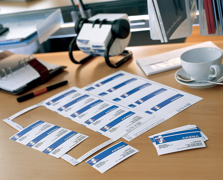 Avery C 32028-25 200 Visitenkarten für Tintenstrahldrucker, glänzend, 250 g, 85 x 54 mm weiss