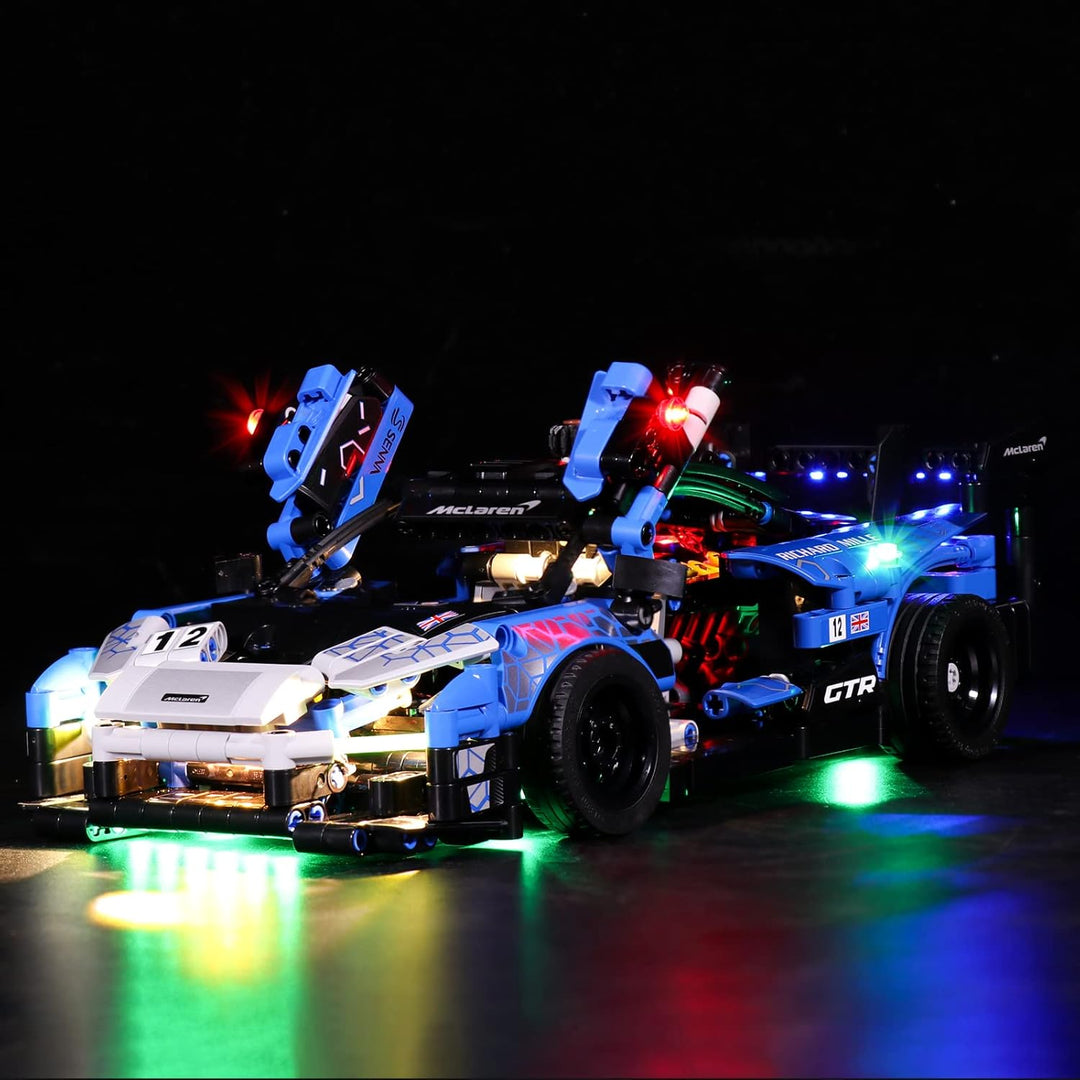 LocoLee Led Licht Set Kompatibel mit Lego McLaren Senna GTR,Dekorations Led Beleuchtungs Set Compati