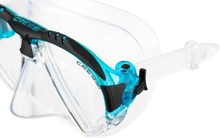 Cressi Matrix Tauchen Schnorcheln Maske Transparente/Aquamarin Einheitsgrösse Single, Transparente/A