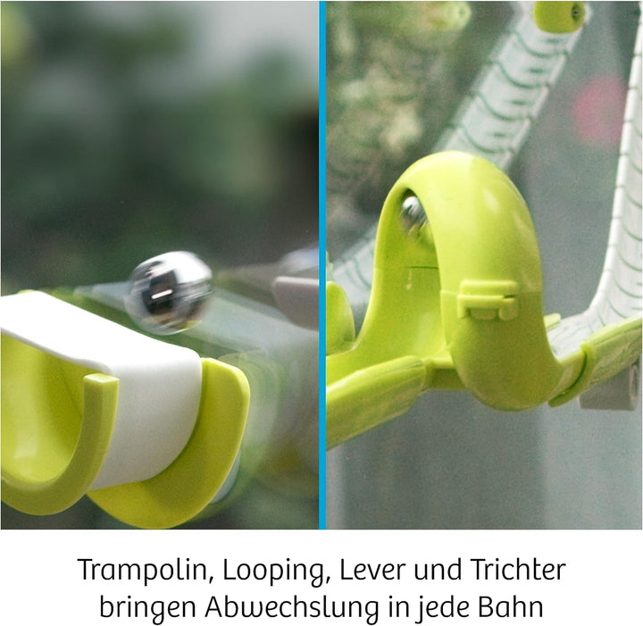 KOSMOS Gecko Run Bundle Big Box & Erweiterung Wheels Erweiterbare Kugelbahn für Kinder, Vertikale Ku