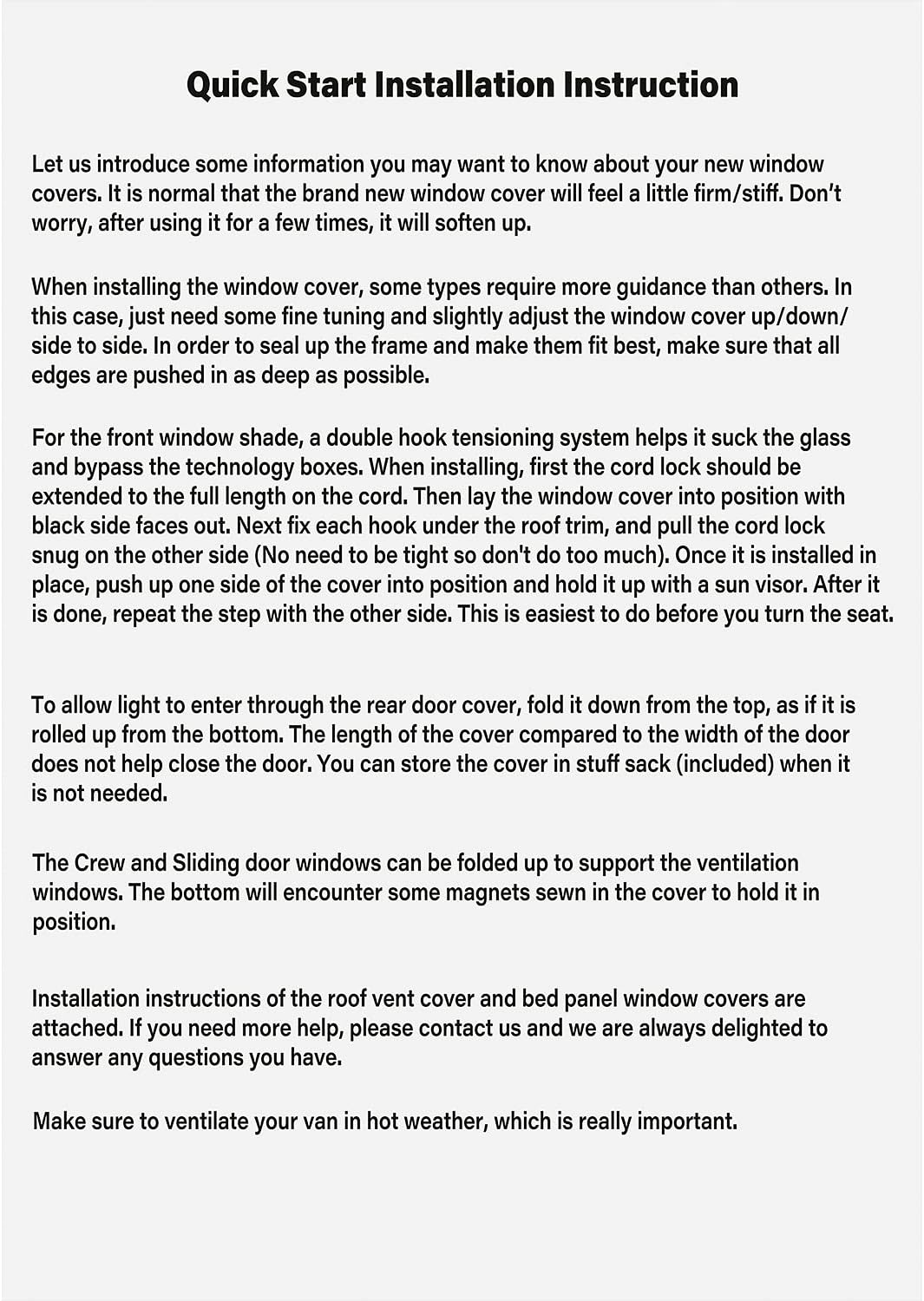 CTcar Isolierte Verdunkelungs-Frontscheibenabdeckungen passend für Mercedes Benz Sprinter, Campervan