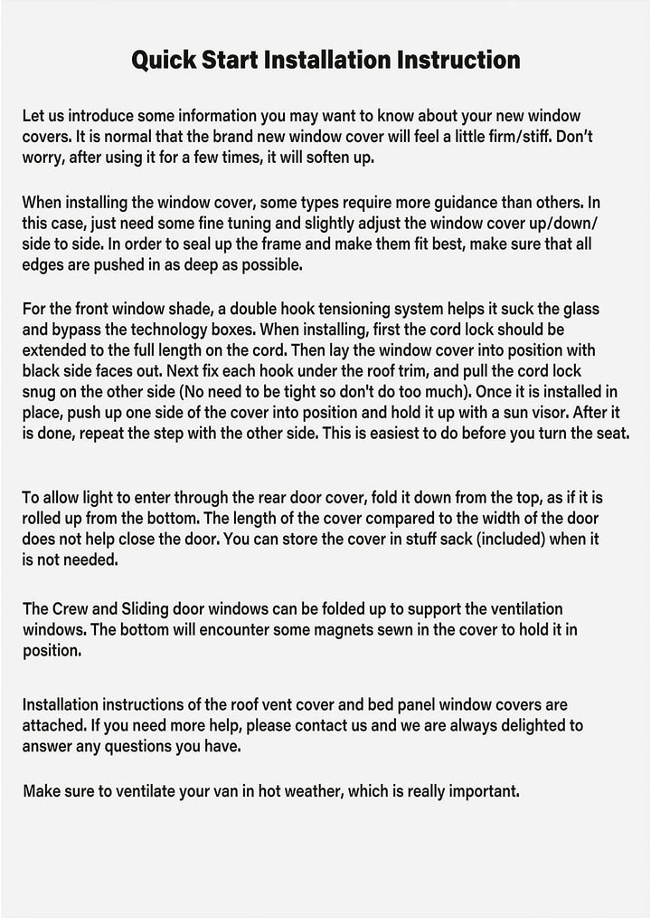 CTcar Isolierte Verdunkelungs-Frontscheibenabdeckungen passend für Mercedes Benz Sprinter, Campervan