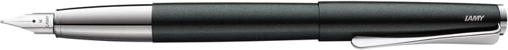 Lamy studio Füllhalter 069 - Füller aus Edelstahl in schwarz-grünem Lack-Finish mit einem polierten