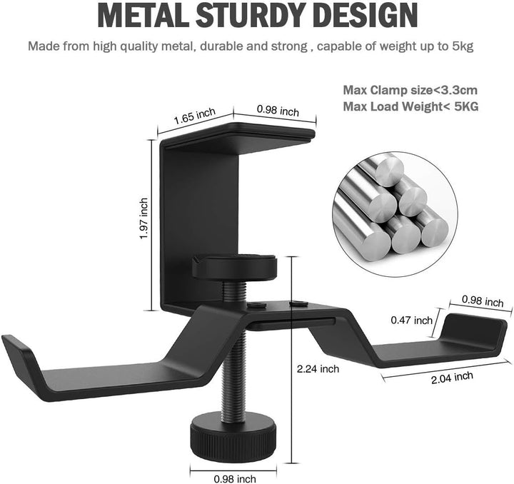 6amLifestyle Kopfhörer Ständer, Universal Kopfhörerhalter aus Aluminium Earphone Holder Headset Stän