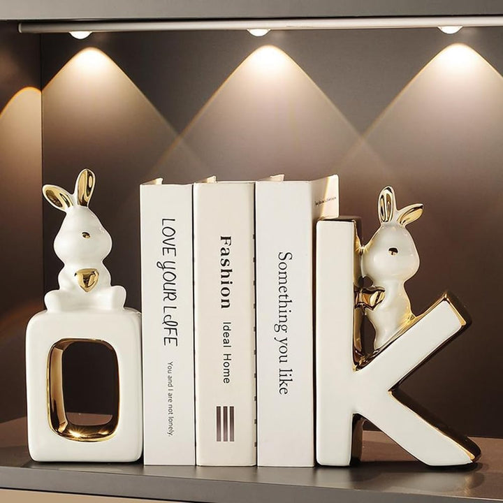 Dekorative Buchstützen, Buchstützen aus Keramik, Moderne Dekoration, dekorative ästhetische, geeigne