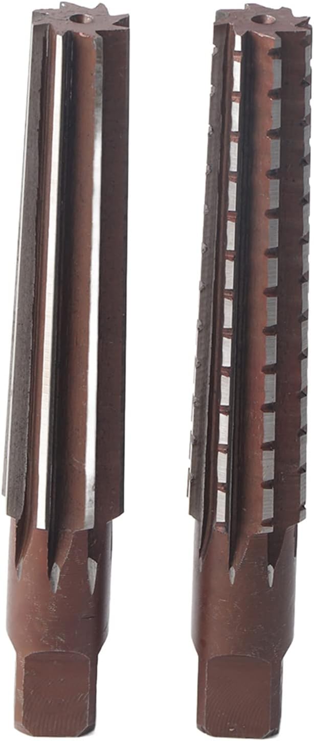 Kegel-Reibahlen-Set, 2 Stück, grob + feine Morsekegel-Reibahle, Hartstahl, Bohrreibahle, Schneidewer