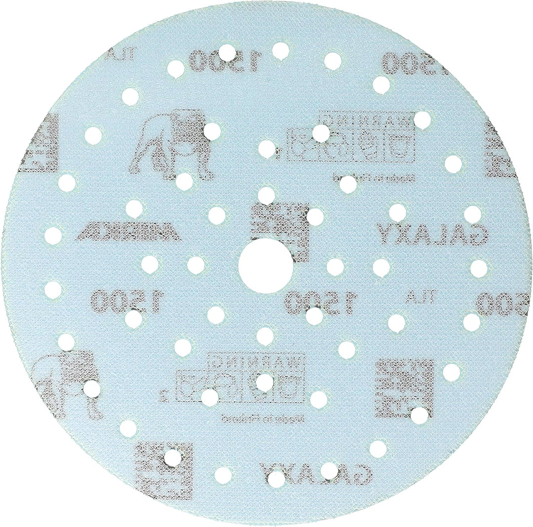 50x MIRKA Haftschleifscheibe GALAXY Grip Multifit 150mm K.1500 f.HO/Metall/Lack/Ku. Korn 1500, Korn