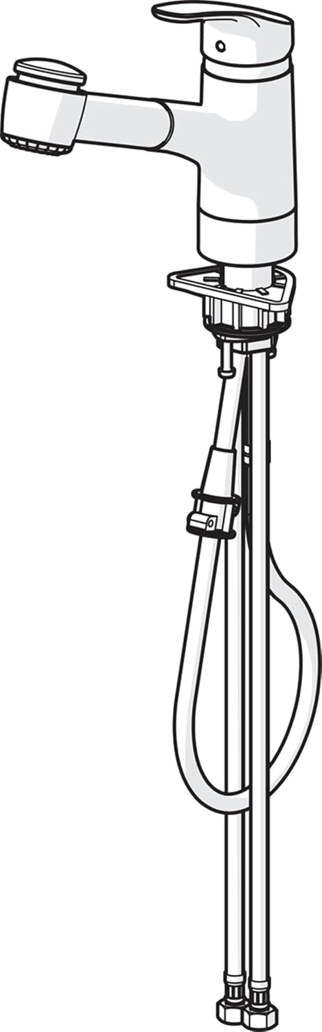 Hansa 01382283 Hansamix Spültisch-Einhand-Einlochbatterie, Chrom