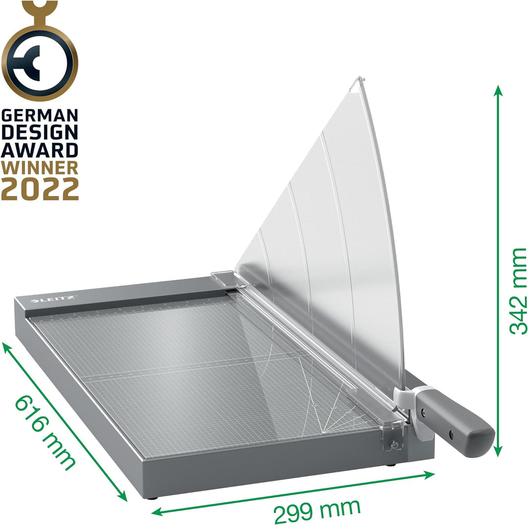 Leitz Precision Office Pro Hebelschneider A4+, bis zu 25 Blatt, Schneidemaschine mit 457 mm Schnittl