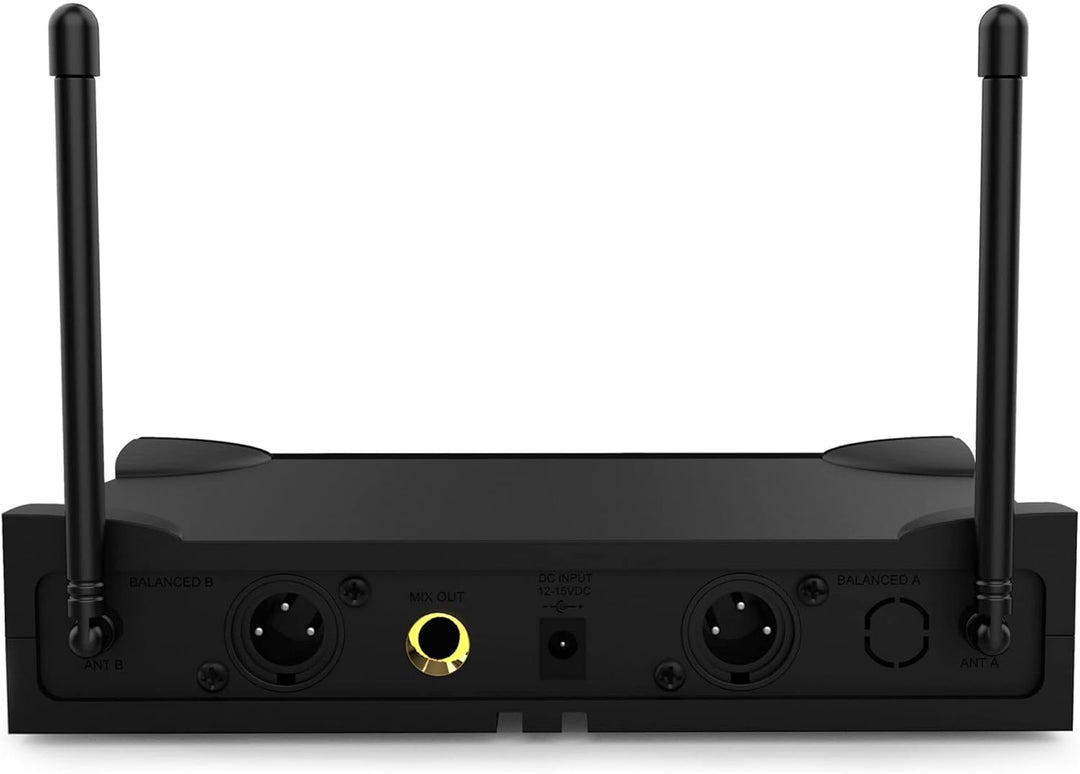 Audibax Sidney 500 B Micrófono Inalámbrico Profesional UHF Doble Mano + Maleta