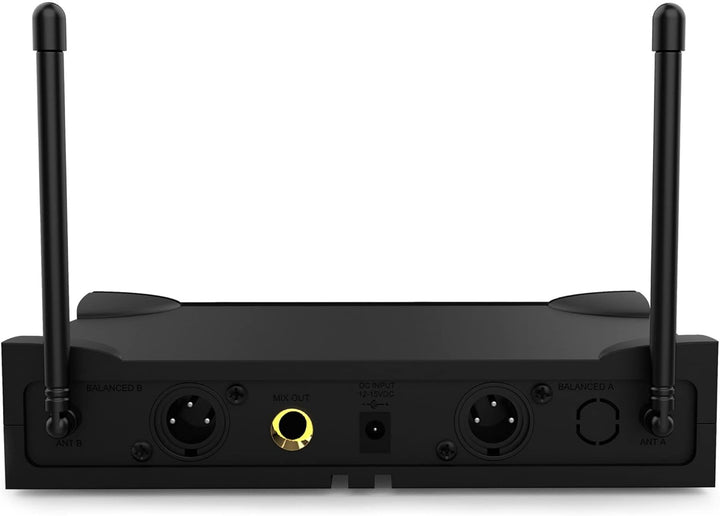 Audibax Sidney 500 B Micrófono Inalámbrico Profesional UHF Doble Mano + Maleta