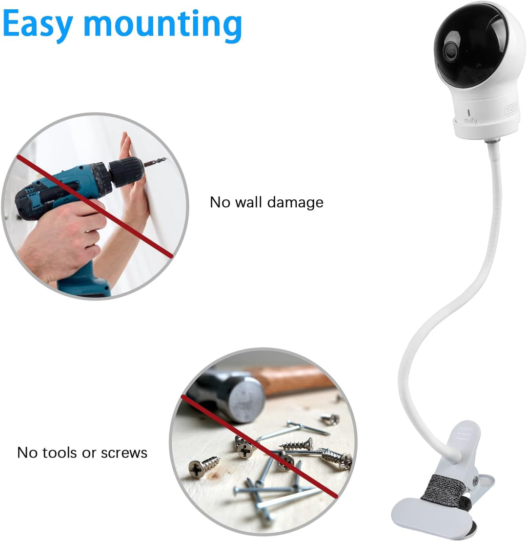 HOLACA Babyphone mit Kamera Halterung für eufy Security SpaceView Babyphone mit 5 Zoll LCD-Display,