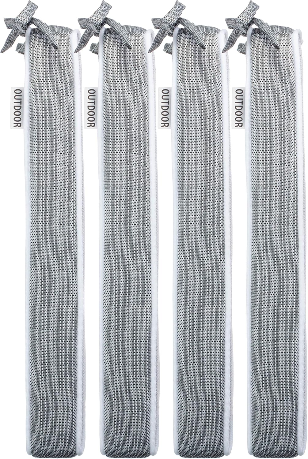 Brandsseller Outdoor Garten Sitzkissen Auflagen Kissen mit Paspel - strukturierte Leinenoptik- Schmu