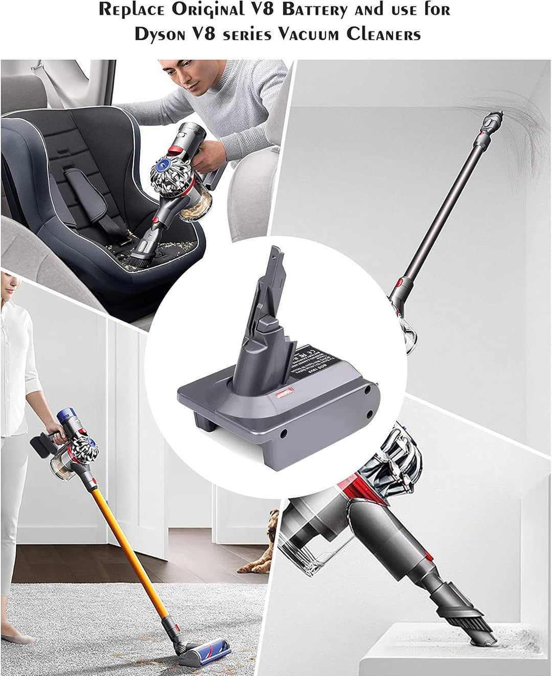 URUN für Dyson V8 Akku Adapter,BOS18V8 Adapter für Bosch Professional 18V System Akku, Arbeit für Dy