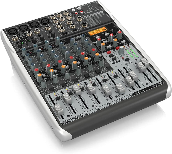 Behringer XENYX QX1204USB Premium 2/2-Bus-Mixer mit 12 Eingängen, XENYX-Mikrofonvorverstärkern und -
