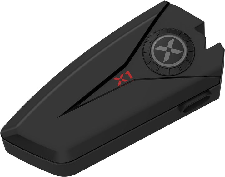 XGP X1 Motorrad Bluetooth Headset V5.3 mit Sprachassistent, 40mm Helm kopfhörer mit IP67 wasserdicht