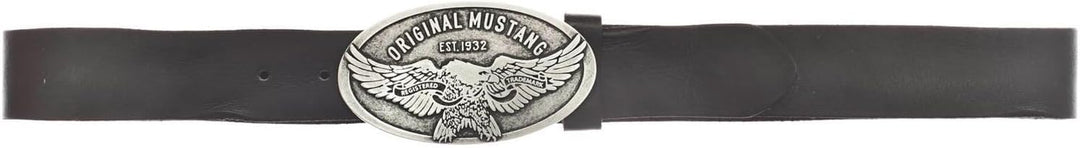 MUSTANG Herren Fit Gürtel 105 Schwarz, 105 Schwarz