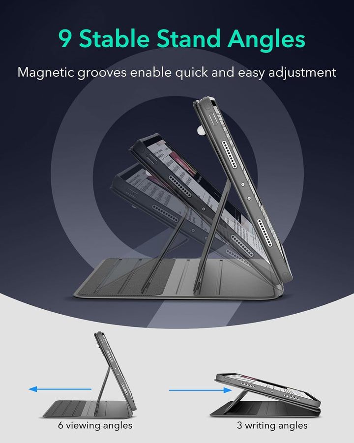 ESR für iPad Pro 11 Hülle (2022/2021/2020/2018), abnehmbare magnetische Abdeckung, Verstellbarer Hoc