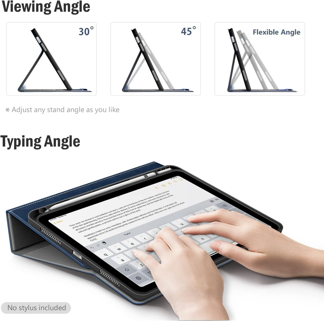 Antbox Hülle für iPad 10 Generation 2022 10,9 Zoll mit stifthalter Apple Pencil Halter Auto Schlaf/W