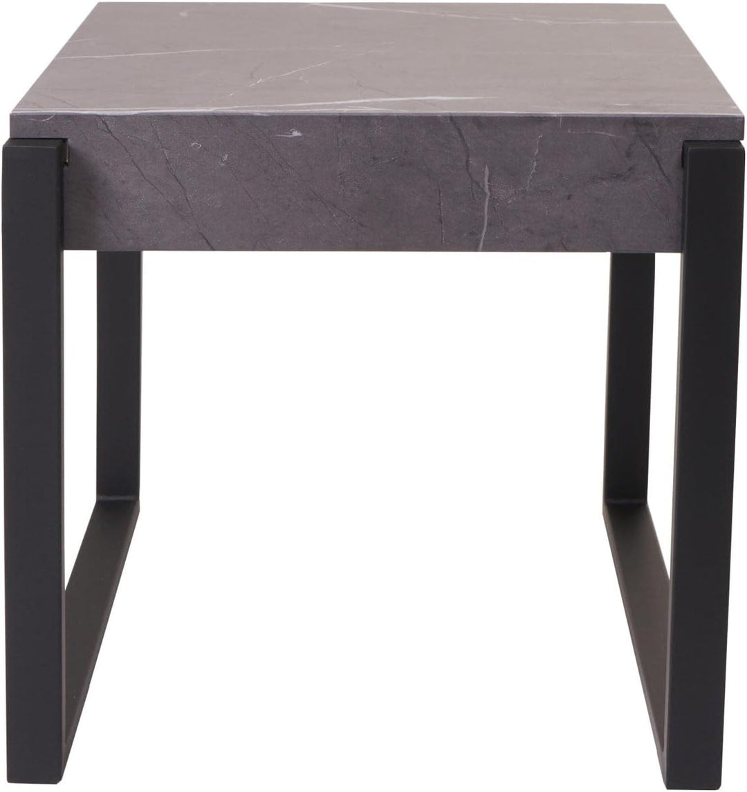 Mendler Beistelltisch HWC-L53, Kaffeetisch Nachttisch Loungetisch Couchtisch, Metall 51x50x54cm - Ma