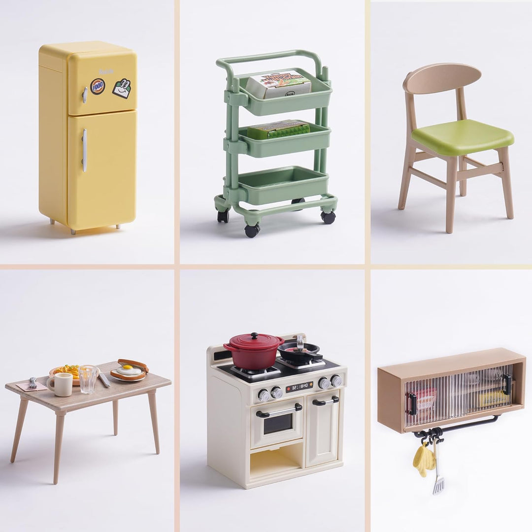 Rolife Miniaturhaus Bausatz-Erweiterungsfähiges Haus-Super Creator DW008 Happy Meals Küche, Happy Me