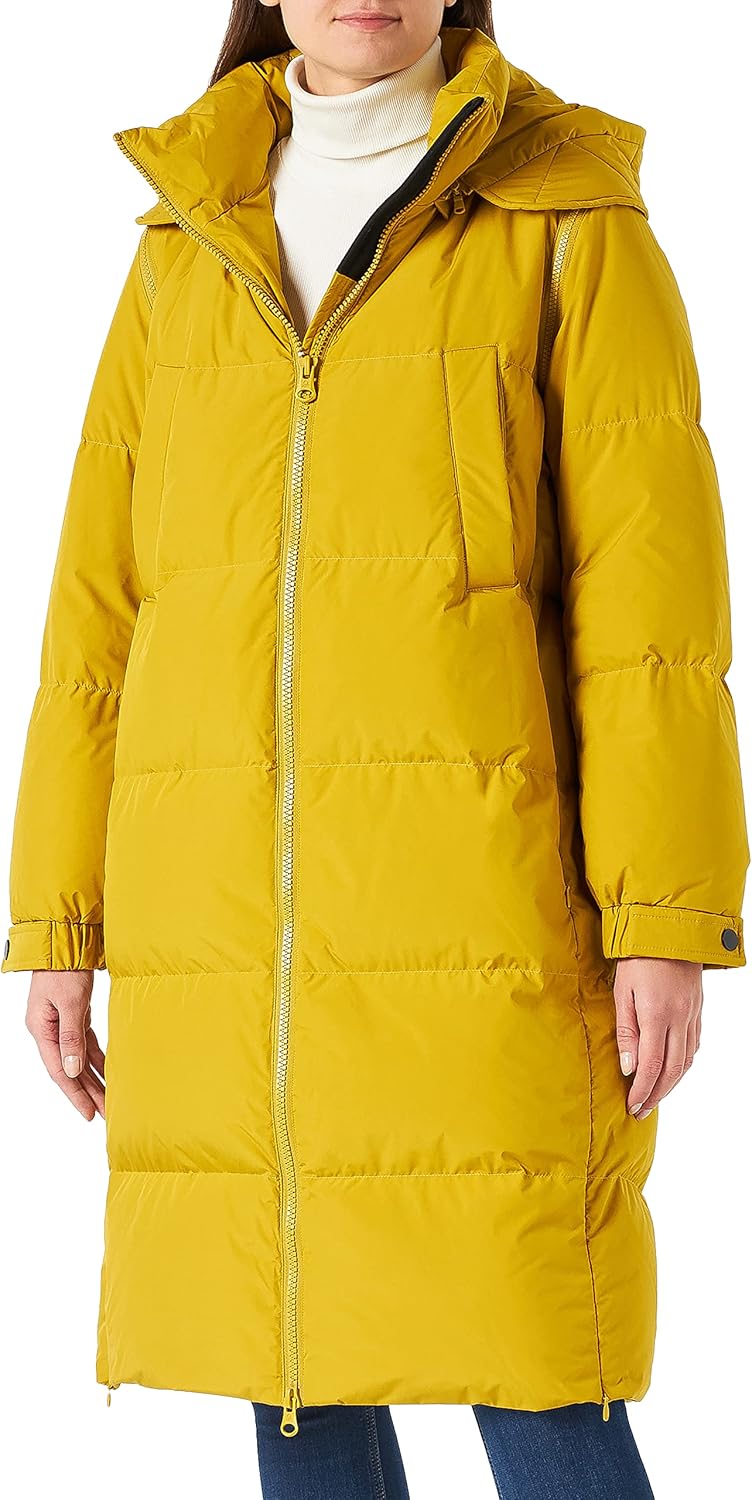 United Colors of Benetton Damen Giaccone L Dunkelgelb 32w, L Dunkelgelb 32w