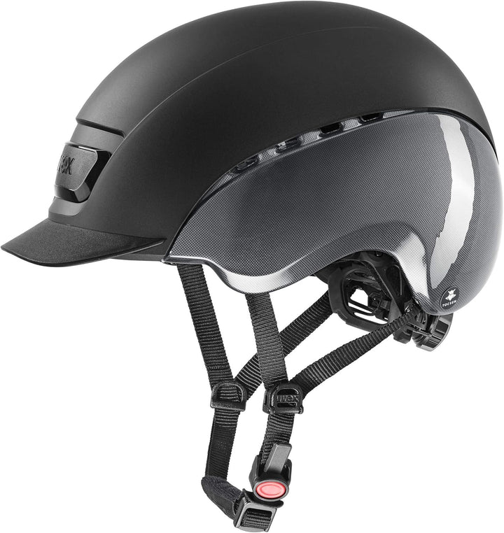 Uvex Unisex – Adult's Elexxion Tocsen Riding Helmet 54-55 cm Schwarz, 54-55 cm Schwarz