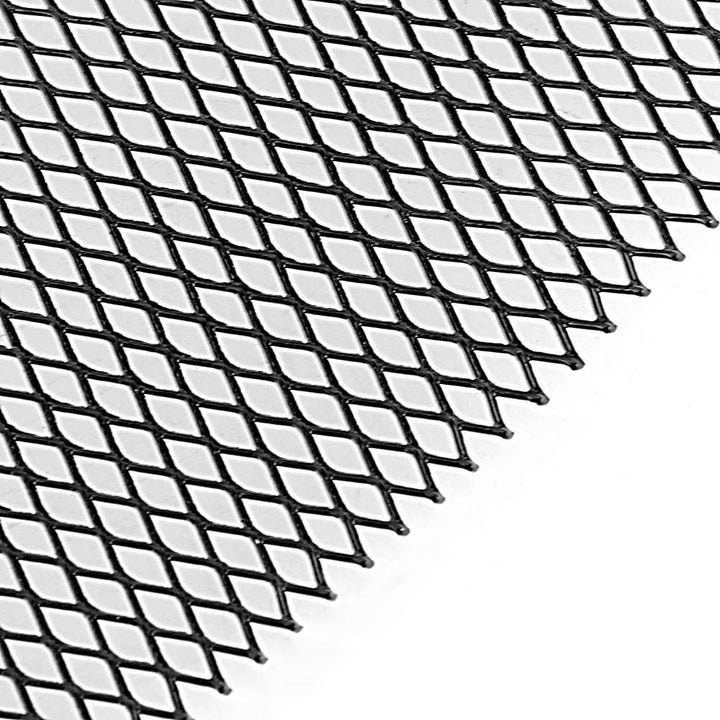 3x6mm Kühlergrill Gitter Alu Renngitter, 100x33cm Auto Kühlergrill Mesh Blatt Gitter Körper Stosssta