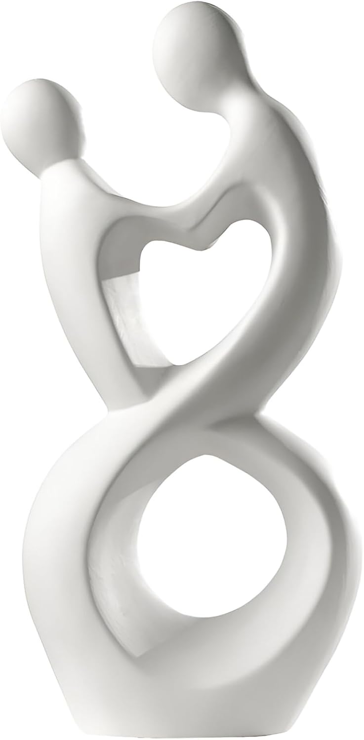 Skulptur Paar HERZSCHLAG creme Sculpture Francis