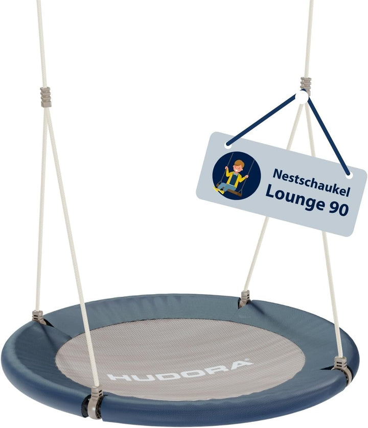 HUDORA Nestschaukel Lounge - Höhenverstellbare Nestschaukel mit 90/110cm Durchmesser für bis zu 150k