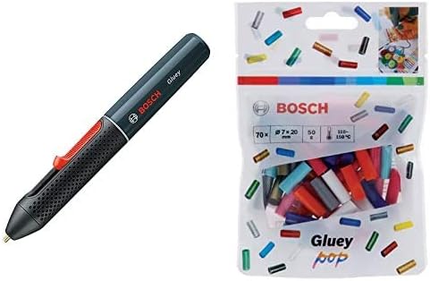 Bosch Akku Heissklebestift + Pop Klebesticks Set Smoky Grey | +70 Sticks Pop, Set Smoky Grey | +70 S