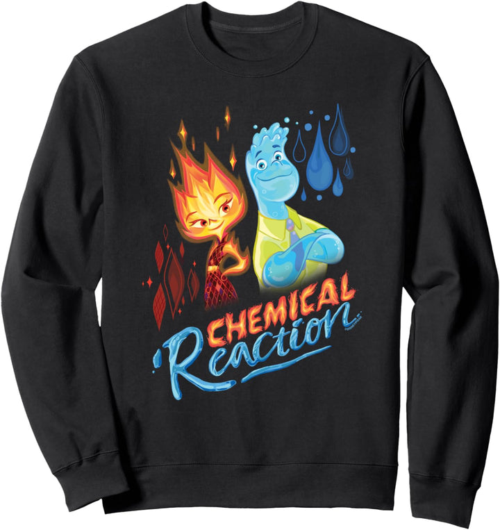 Disney and Pixar’s Elemental Chemical Reaction Ember & Wade Sweatshirt