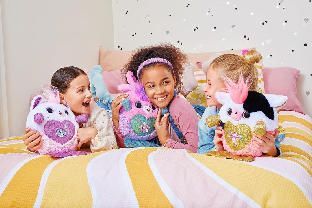 Rainbocorns Mermaidcorn Surprise Serie 7, Coral Hase, von ZURU, 28 cm Plüschtier, Meerjungfrau Spiel